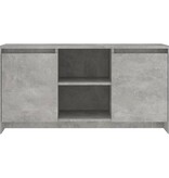 VidaXL Tv-meubel 102x37,5x52,5 cm bewerkt hout betongrijs