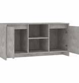 VidaXL Tv-meubel 102x37,5x52,5 cm bewerkt hout betongrijs