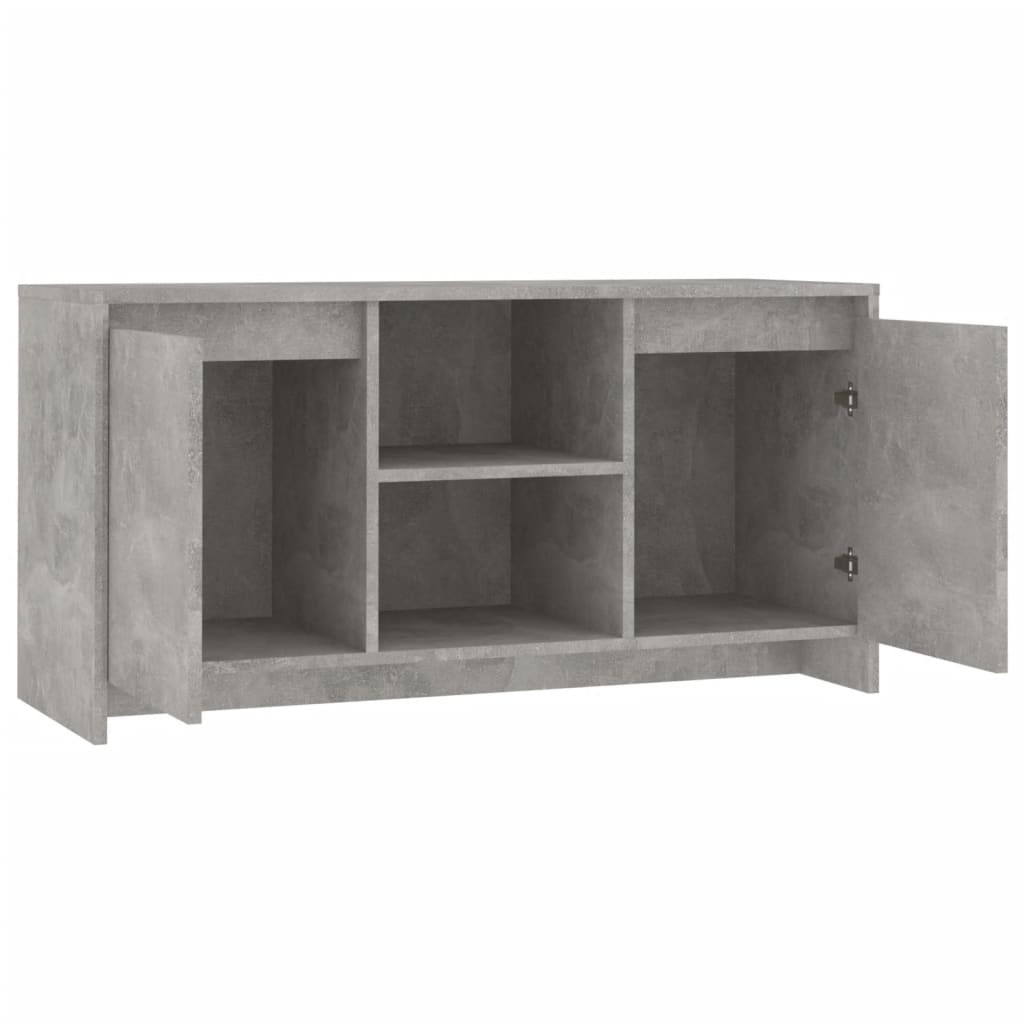 VidaXL Tv-meubel 102x37,5x52,5 cm bewerkt hout betongrijs