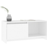 VidaXL Tv-meubel 90x35x40 cm bewerkt hout wit