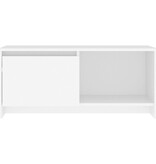 VidaXL Tv-meubel 90x35x40 cm bewerkt hout wit