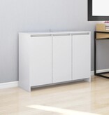 VidaXL Dressoir 102x33x75 cm spaanplaat wit