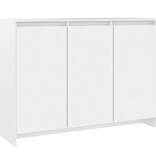 VidaXL Dressoir 102x33x75 cm spaanplaat wit