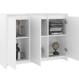 VidaXL Dressoir 102x33x75 cm spaanplaat wit
