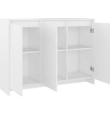 VidaXL Dressoir 102x33x75 cm spaanplaat wit