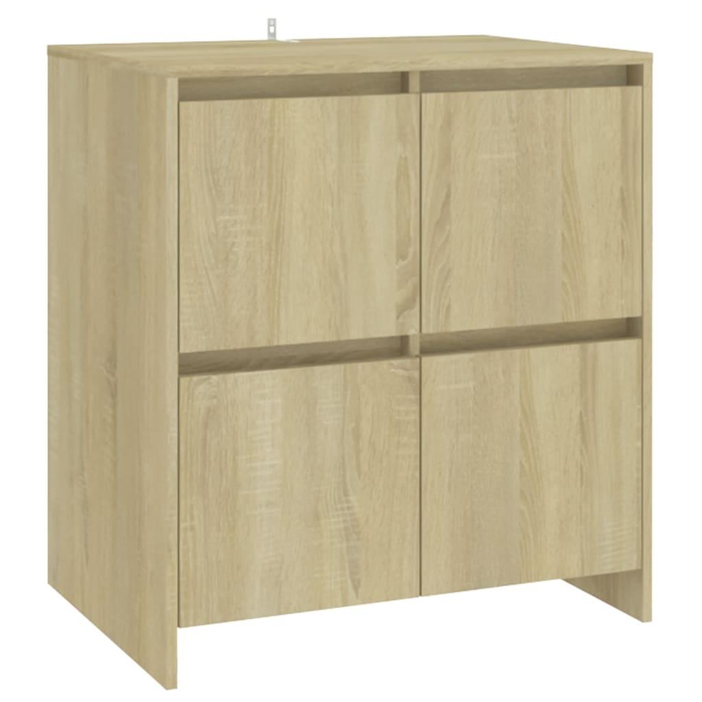 VidaXL Dressoir 70x41x75 cm bewerkt hout sonoma eikenkleurig