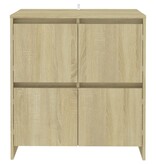 VidaXL Dressoir 70x41x75 cm bewerkt hout sonoma eikenkleurig