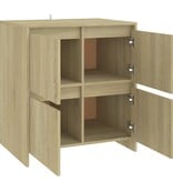 VidaXL Dressoir 70x41x75 cm bewerkt hout sonoma eikenkleurig