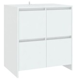 VidaXL Dressoir 70x41x75 cm bewerkt hout wit