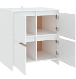 VidaXL Dressoir 70x41x75 cm bewerkt hout wit
