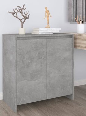 VidaXL Dressoir 70x41x75 cm bewerkt hout betongrijs