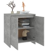 VidaXL Dressoir 70x41x75 cm bewerkt hout betongrijs