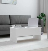 VidaXL Salontafel 102x50,5x46,5 cm bewerkt hout wit