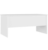 VidaXL Salontafel 102x50,5x46,5 cm bewerkt hout wit
