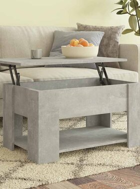 VidaXL Salontafel 79x49x41 cm bewerkt hout betongrijs
