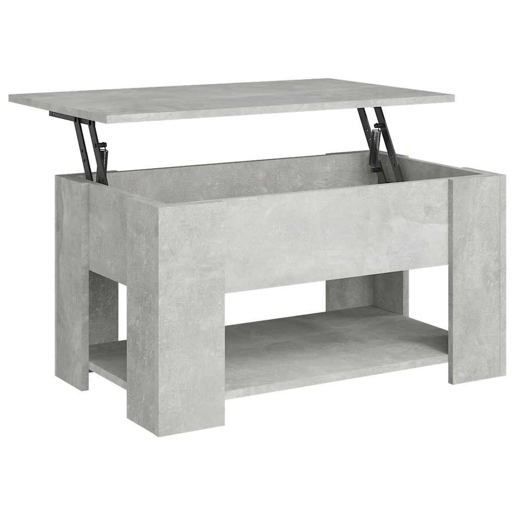 VidaXL Salontafel 79x49x41 cm bewerkt hout betongrijs
