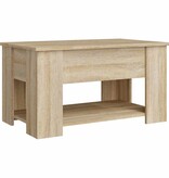 VidaXL Salontafel 79x49x41 cm bewerkt hout sonoma eikenkleurig