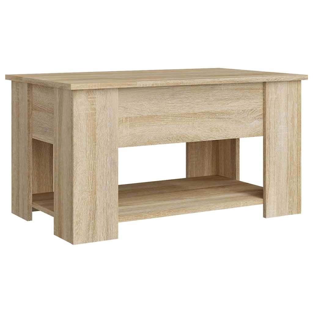 VidaXL Salontafel 79x49x41 cm bewerkt hout sonoma eikenkleurig