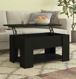 VidaXL Salontafel 79x49x41 cm bewerkt hout zwart
