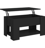 VidaXL Salontafel 79x49x41 cm bewerkt hout zwart
