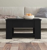 VidaXL Salontafel 79x49x41 cm bewerkt hout zwart