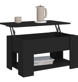 VidaXL Salontafel 79x49x41 cm bewerkt hout zwart