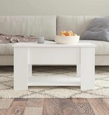 VidaXL Salontafel 79x49x41 cm bewerkt hout wit
