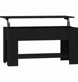 VidaXL Salontafel 101x49x52 cm bewerkt hout zwart