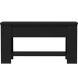 VidaXL Salontafel 101x49x52 cm bewerkt hout zwart