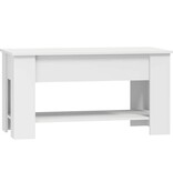 VidaXL Salontafel 101x49x52 cm bewerkt hout wit