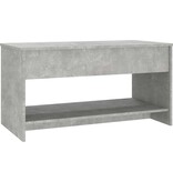VidaXL Salontafel 102x50x52,5 cm bewerkt hout betongrijs