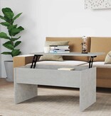 VidaXL Salontafel 80x50,5x41,5 cm bewerkt hout betongrijs