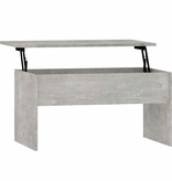 VidaXL Salontafel 80x50,5x41,5 cm bewerkt hout betongrijs