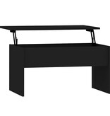VidaXL Salontafel 80x50,5x41,5 cm bewerkt hout zwart
