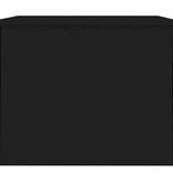 VidaXL Salontafel 80x50,5x41,5 cm bewerkt hout zwart