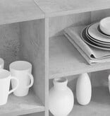 VidaXL Dressoir 120x30x75 cm bewerkt hout betongrijs