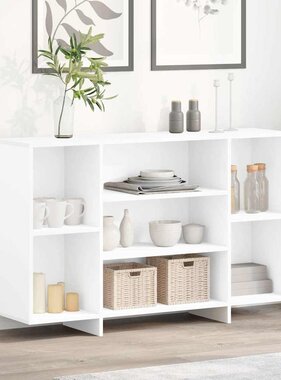 VidaXL Dressoir 120x30x75 cm bewerkt hout wit