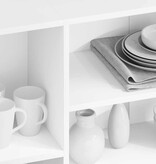 VidaXL Dressoir 120x30x75 cm bewerkt hout wit