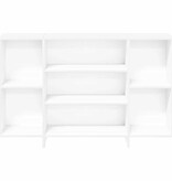 VidaXL Dressoir 120x30x75 cm bewerkt hout wit