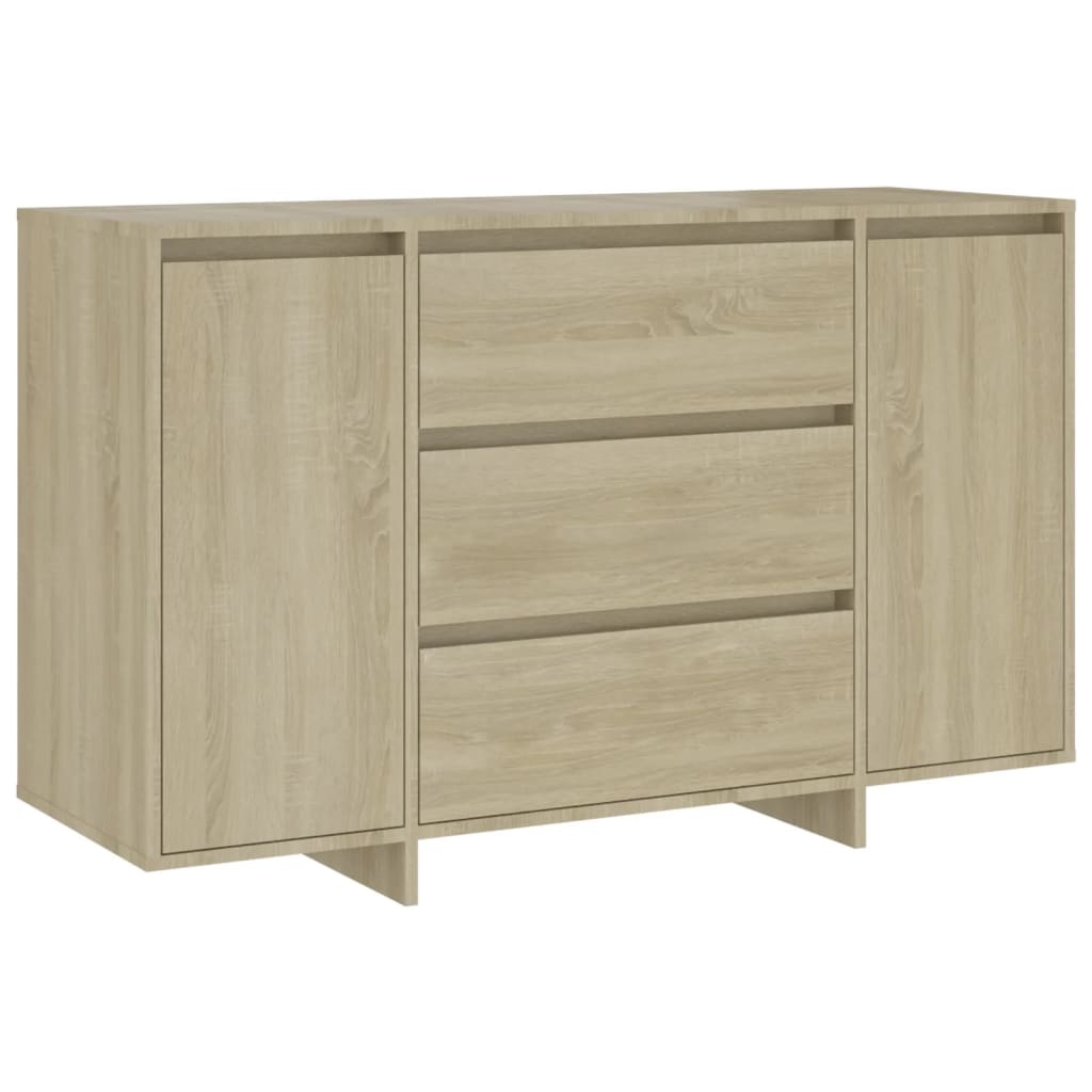 VidaXL Dressoir met 3 lades 120x41x75 cm spaanplaat sonoma eikenkleur