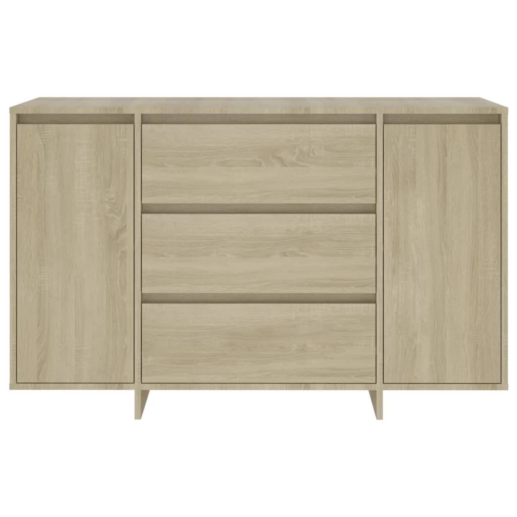 VidaXL Dressoir met 3 lades 120x41x75 cm spaanplaat sonoma eikenkleur