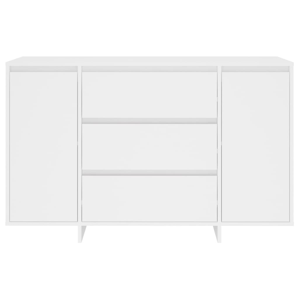 VidaXL Dressoir met 3 lades 120x41x75 cm bewerkt hout wit