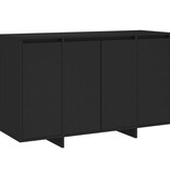 VidaXL Dressoir 120x41x75 cm bewerkt hout zwart