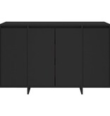VidaXL Dressoir 120x41x75 cm bewerkt hout zwart