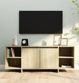 VidaXL Tv-meubel 130x35x50 cm bewerkt hout sonoma eikenkleurig