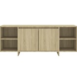 VidaXL Tv-meubel 130x35x50 cm bewerkt hout sonoma eikenkleurig