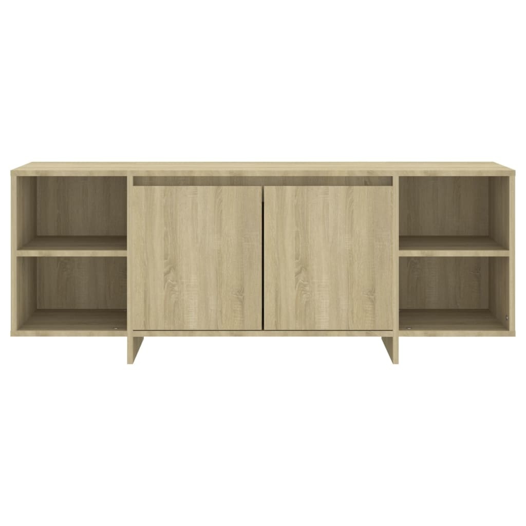 VidaXL Tv-meubel 130x35x50 cm bewerkt hout sonoma eikenkleurig