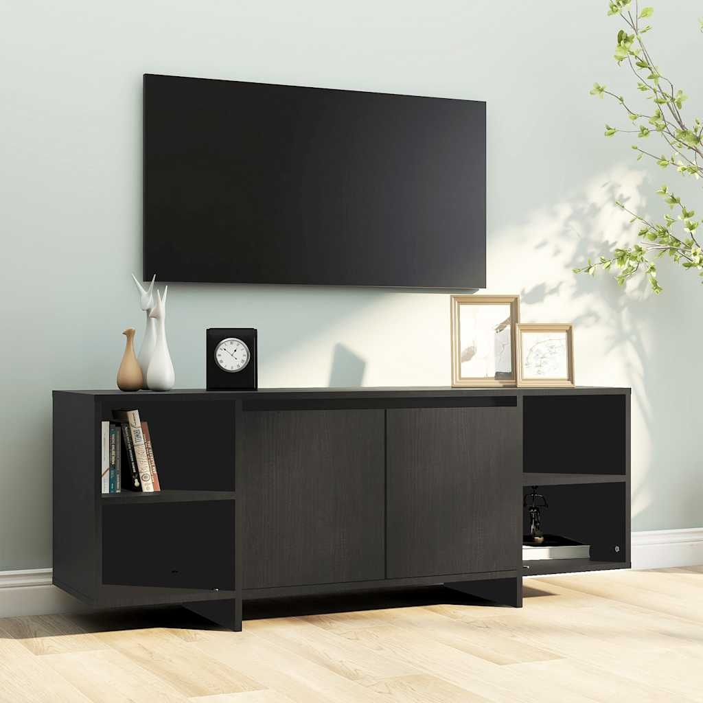 VidaXL Tv-meubel 130x35x50 cm bewerkt hout zwart
