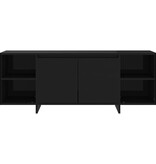 VidaXL Tv-meubel 130x35x50 cm bewerkt hout zwart