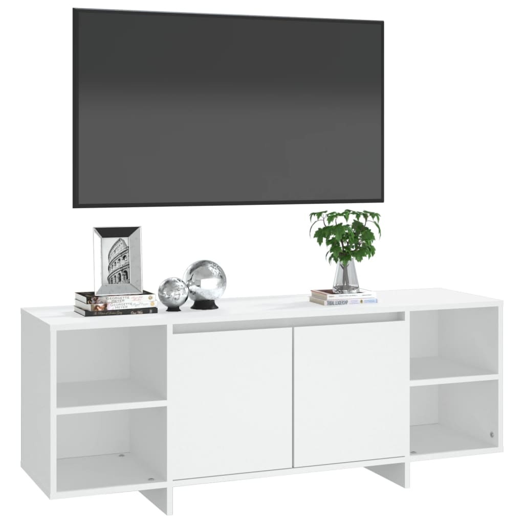 VidaXL Tv-meubel 130x35x50 cm bewerkt hout wit